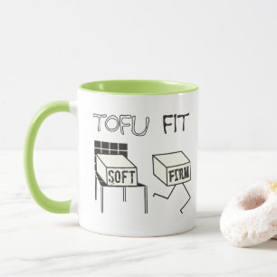 Tofu Fit Funny Running Tofu Soy Thema Tasse