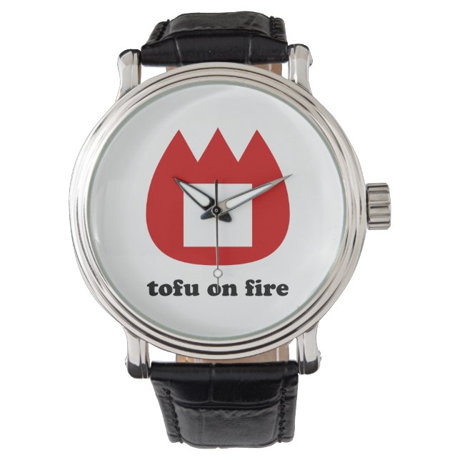 📛 Tofu in Brand Armbanduhr (Vorderseite)