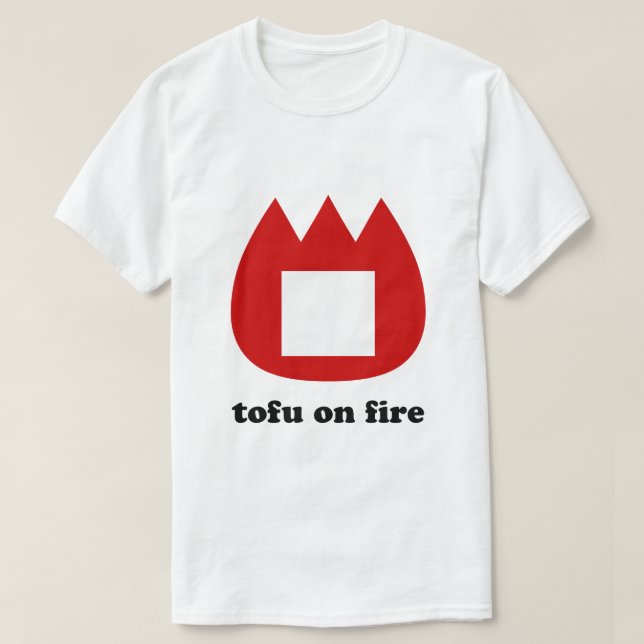 📛 Tofu in Brand T-Shirt (Design vorne)