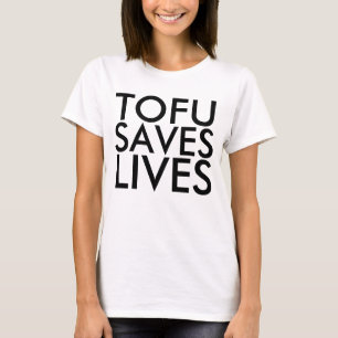 TOFU RETTE LEBEN Vegetarische T - Shirt