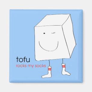 Tofu schaukelt meine Socken - Magneten Magnet