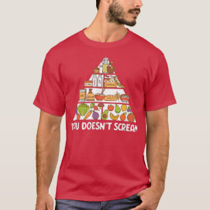 Tofu schreit nicht an pflanzlicher Pflanze T-Shirt