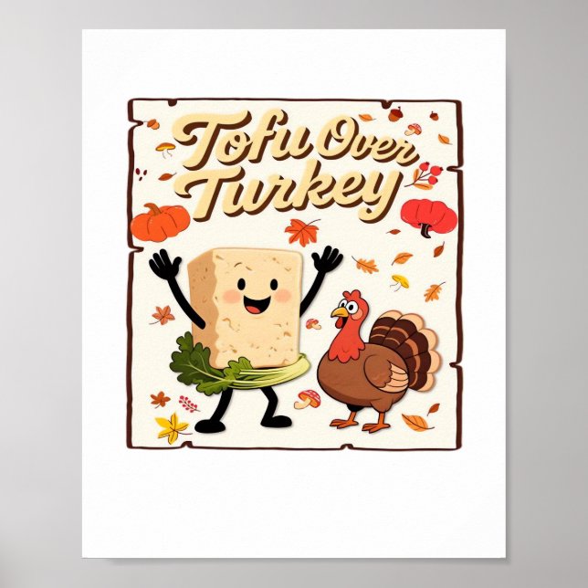 Tofu über den klassischen türkischen T - Shirt Poster (Vorne)