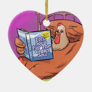 Tofu Vegan Soul Funny Keramik Ornament