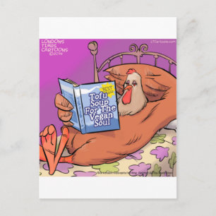 Tofu Vegan Soul Funny Postkarte