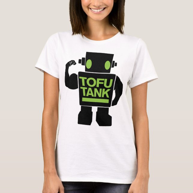 Tofubehälter der Vegetarier Android T-Shirt (Vorderseite)