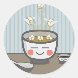 Tofuengelsaufkleber Runder Aufkleber