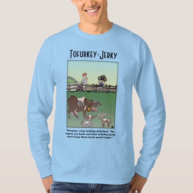 Tofurkey-Jerky Long-Sleeved Men-T - Shirt (Vorderseite)