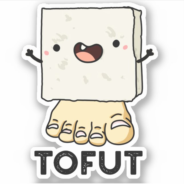 Tofut Funny Tofu Pub Aufkleber (Vorderseite)