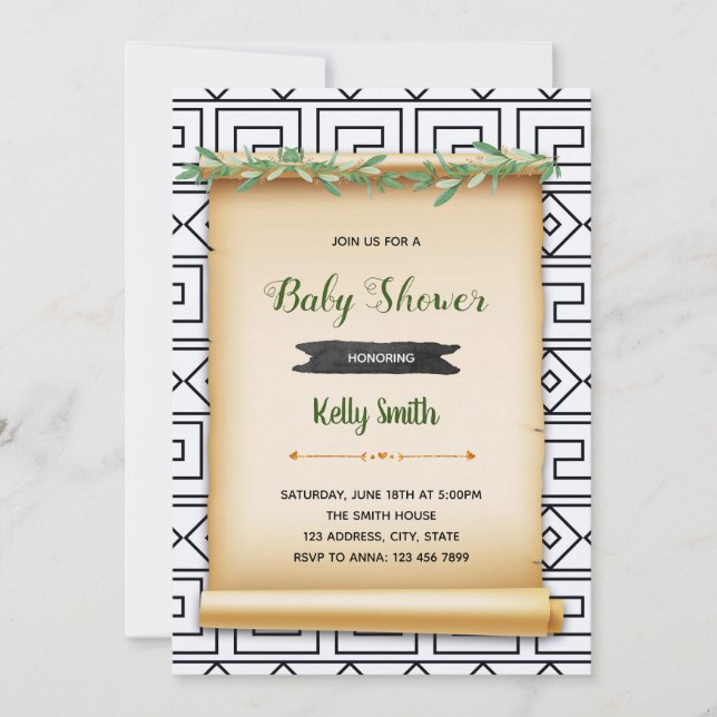 Toga-Party Einladung (Vorderseite)