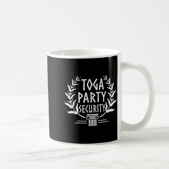 Toga Party Security - Funny Toga Party Costume  Kaffeetasse (Rechts)