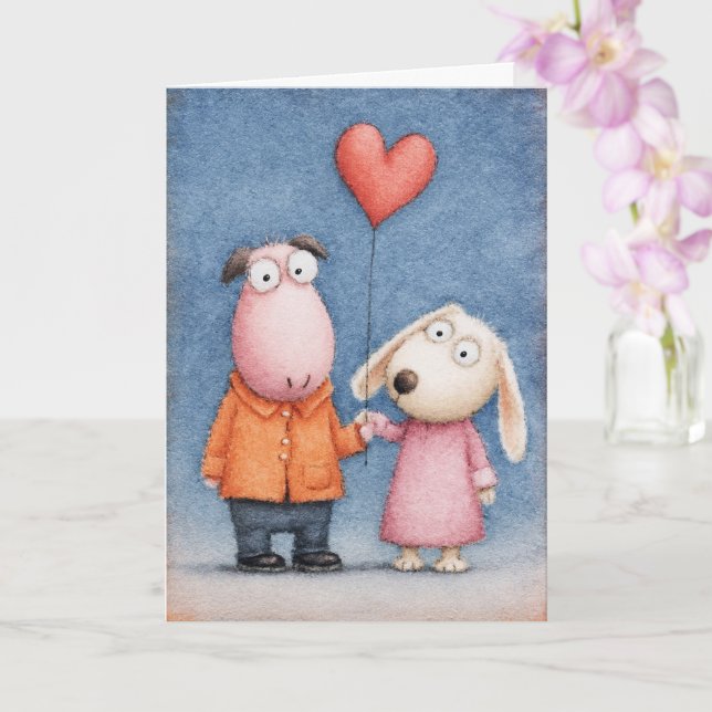 Together Always Valentine Card Karte (Orchidee)