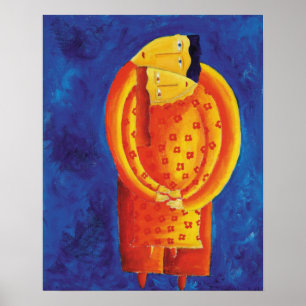 Together Contemporary Painting Art Print Poster