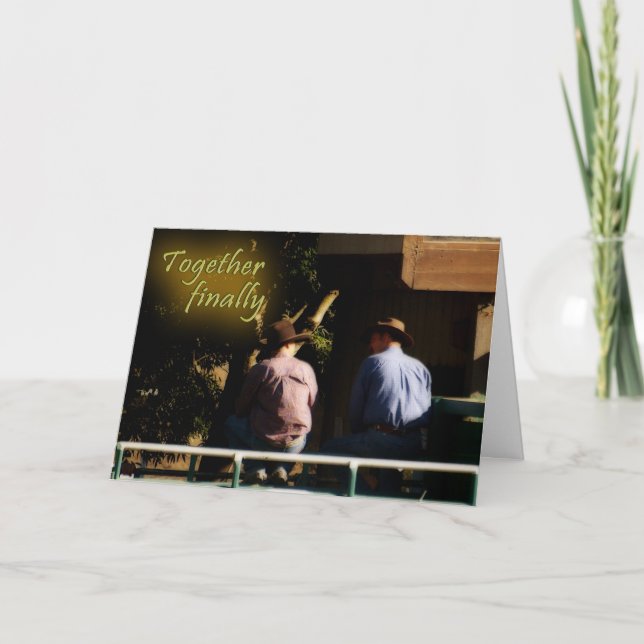 Together Finally Reunion Greeting Card Karte (Vorderseite)