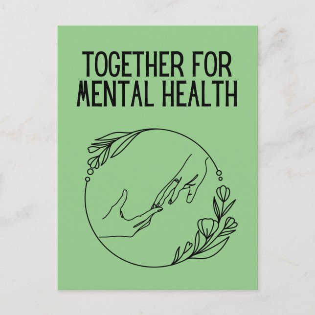 Together For Mental Health Postkarte (Vorderseite)