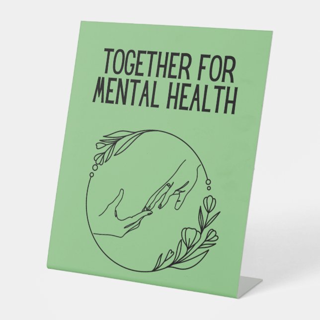 Together For Mental Health Sockelschild (Vorderseite)