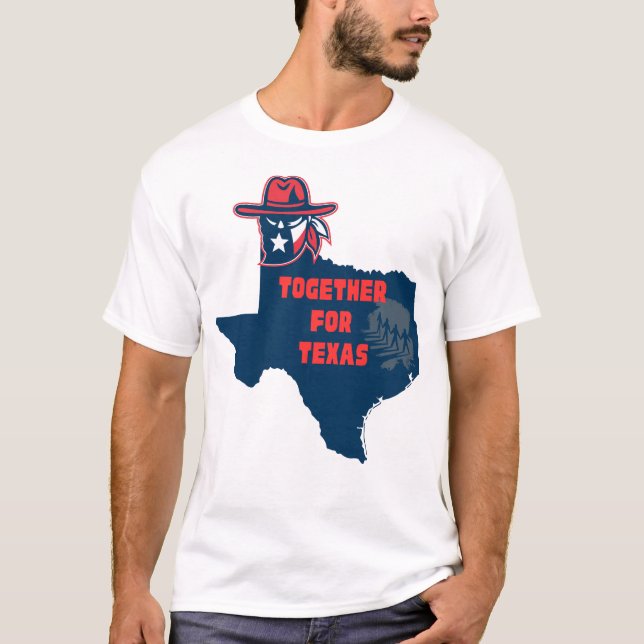 Together for Texas T-Shirt – Unity Pride Tee  (Vorderseite)