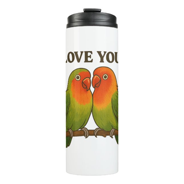 Together Forever Lovebirds Thermal Tumbler Thermosbecher (Vorderseite)