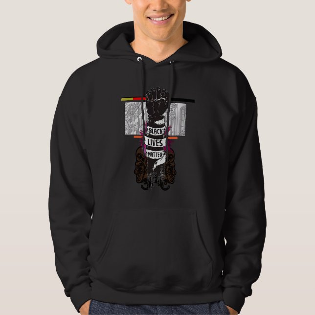 Together We Rise  Black Lives Matte Hoodie (Vorderseite)