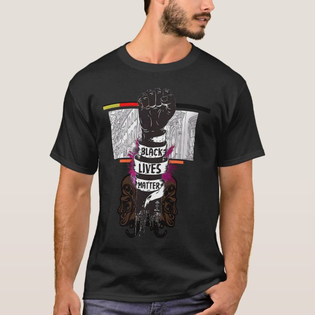 Together We Rise  Black Lives Matte T-Shirt (Vorderseite)