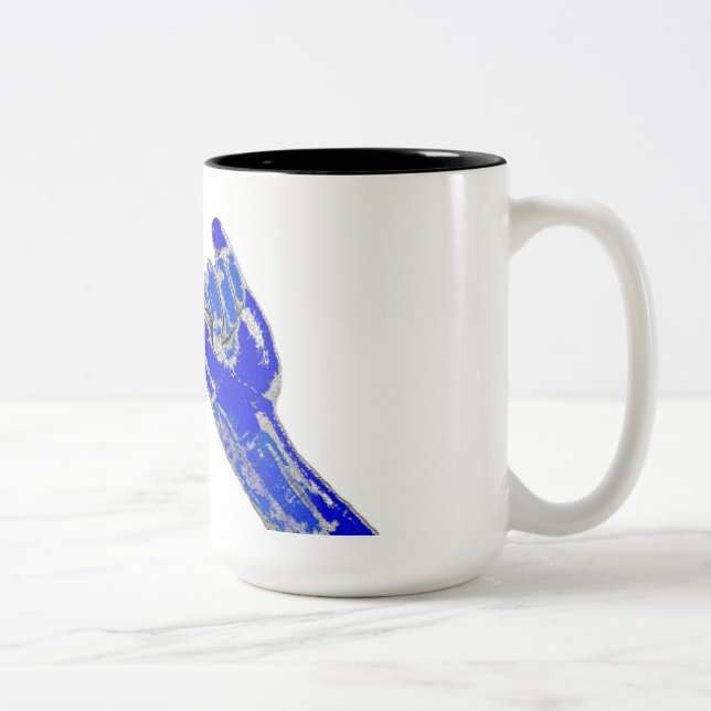 Together we will overcome zweifarbige tasse (Rechts)
