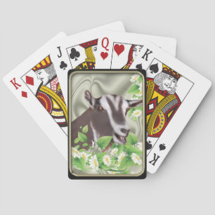 Toggenburg Dwarf Goat Daisies Bicycle® Playing Car Spielkarten