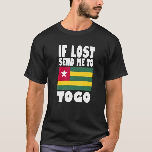 Togo Flag Design  If lost send me to Togo Premium T-Shirt (Vorderseite)
