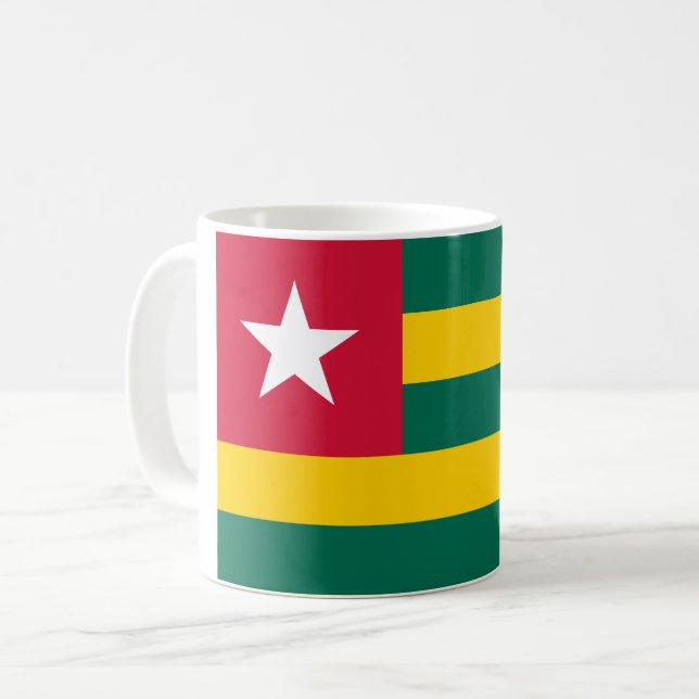 Togo Flag Kaffeetasse (Vorderseite Links)