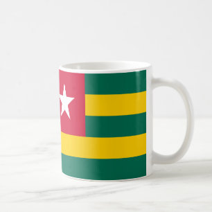 Togo Flag Keramik Kaffee Tasse