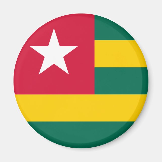 Togo Flag Magnet (Vorne)