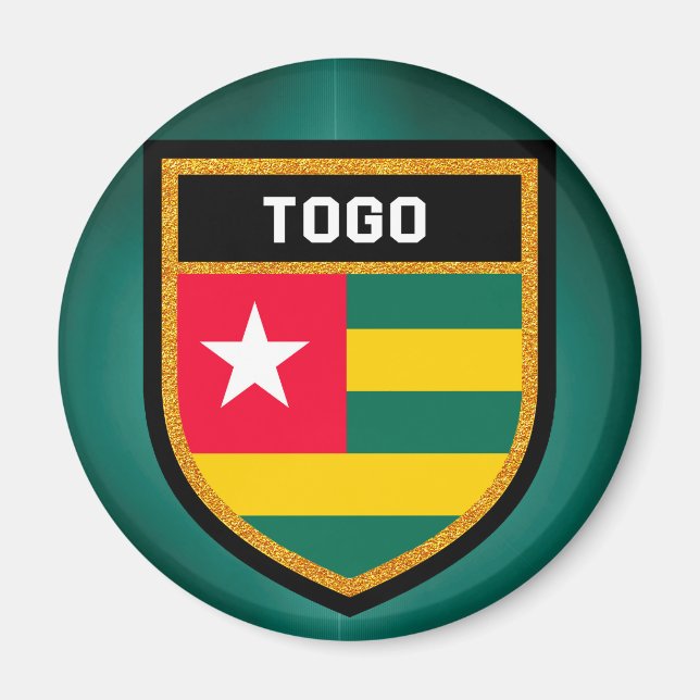 Togo Flag Magnet (Vorne)