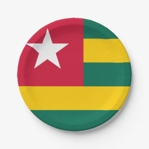 Togo Flag Pappteller