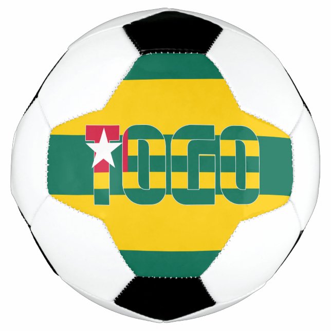 Togo Flag Patriotic  Fußball (Vorderseite)