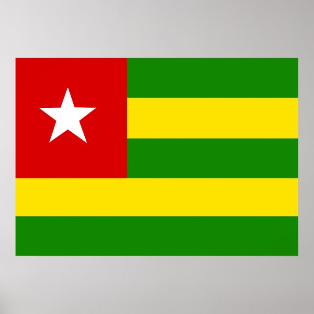 Togo Flag Poster (Vorne)