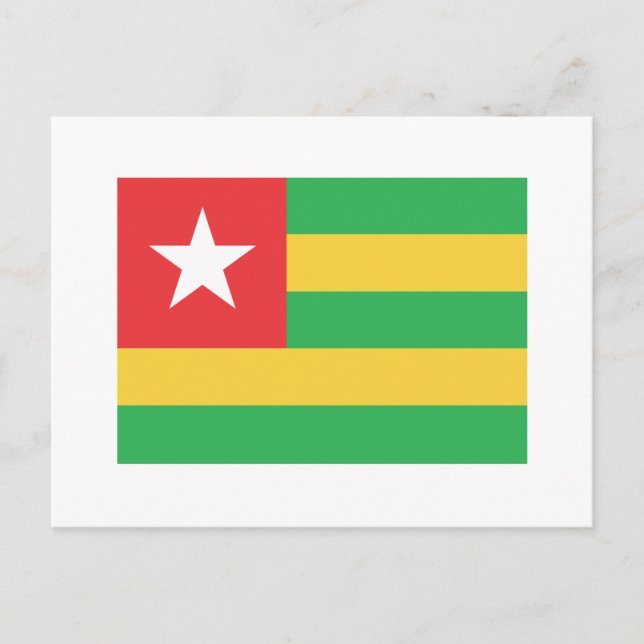 Togo Flag Postkarte (Vorderseite)