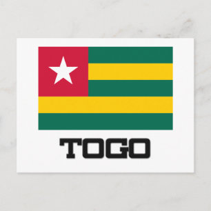 Togo Flag Postkarte