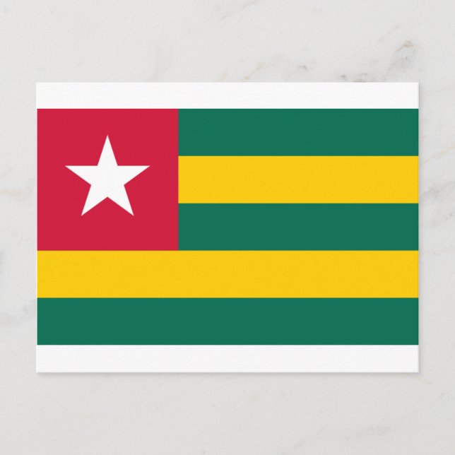 Togo Flag Produkte Postkarte (Vorderseite)
