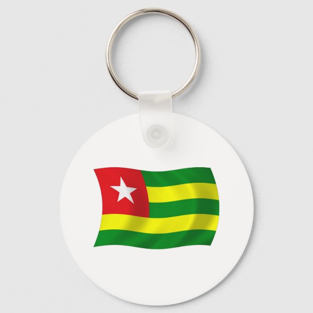 Togo Flag Schlüsselanhänger (Vorderseite)