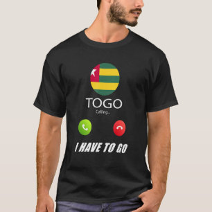 Togo Flag Souvenir Togo ruft an T-Shirt