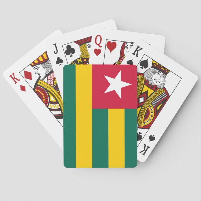 Togo Flag Spielkarten (Rückseite)