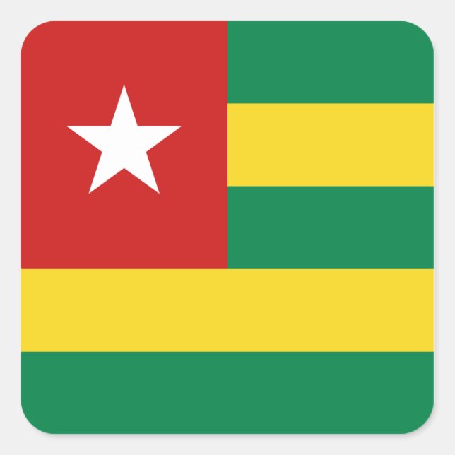 Togo Flag Sticker (Vorderseite)