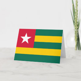 Togo-Flagge Dankeskarte