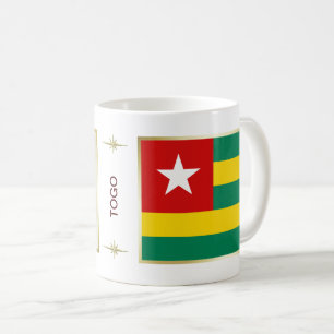Togo-Flagge + Karte Tasse