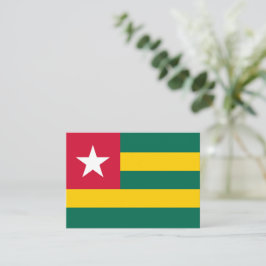 Togo-Flagge Mitteilungskarte