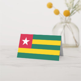 Togo-Flagge Platzkarte
