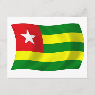 Togo Flagge Postkarte
