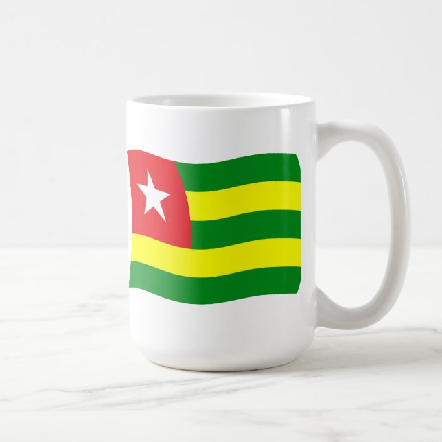 Togo-Flagge Tasse (Rechts)