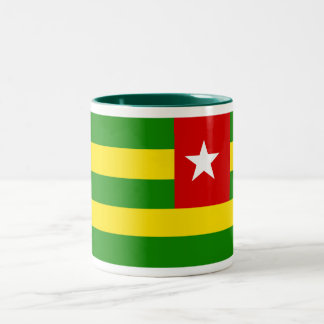Togo-Flaggen-Tasse Zweifarbige Tasse