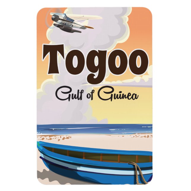 Togo Golf von Guinea Reiseplakat Magnet (Vertikal)