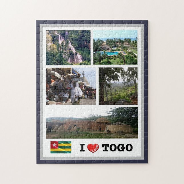 Togo - I Liebe - Puzzle (Vertikal)